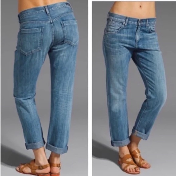 Citizens of Humanity COH Daisy Crop Boyfriend Jean Light Blue size 30 - Picture 3 of 16